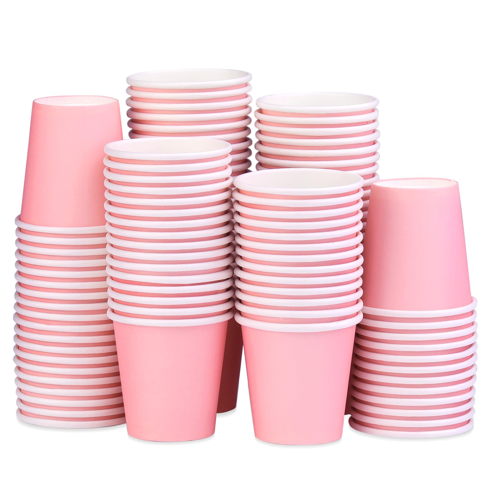 Huaiid 3 oz 100 Pack Small Paper Cups, Mouthwash Cups Bathroom Paper Cups, Espresso Mini Cups for Snack Bathroom Espresso, Perfect for Home Condos Rvs