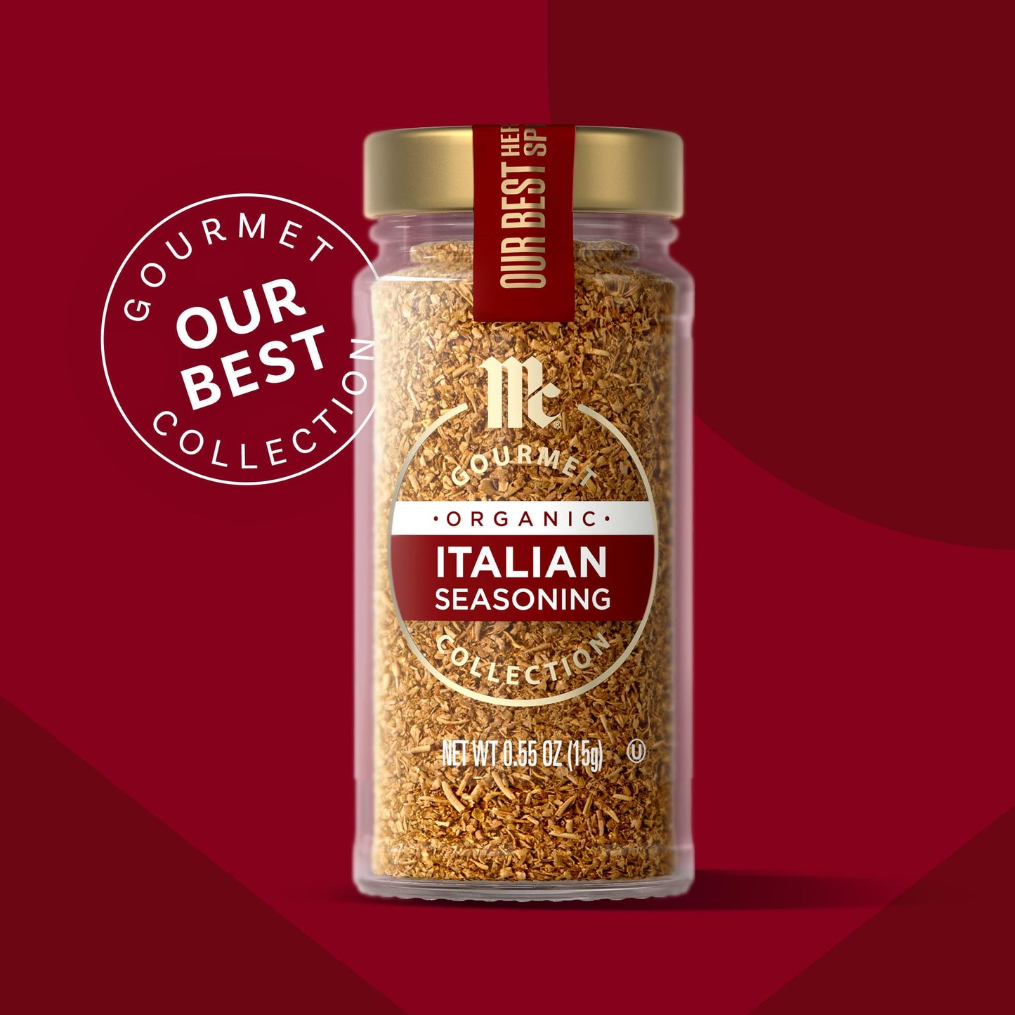 McCormick Gourmet Collection Italian Seasoning, Organic, Non GMO, Our Best Herbs & Spices, Aromatic Herbs, Elevate Chicken, Seafood, Pasta Sauces