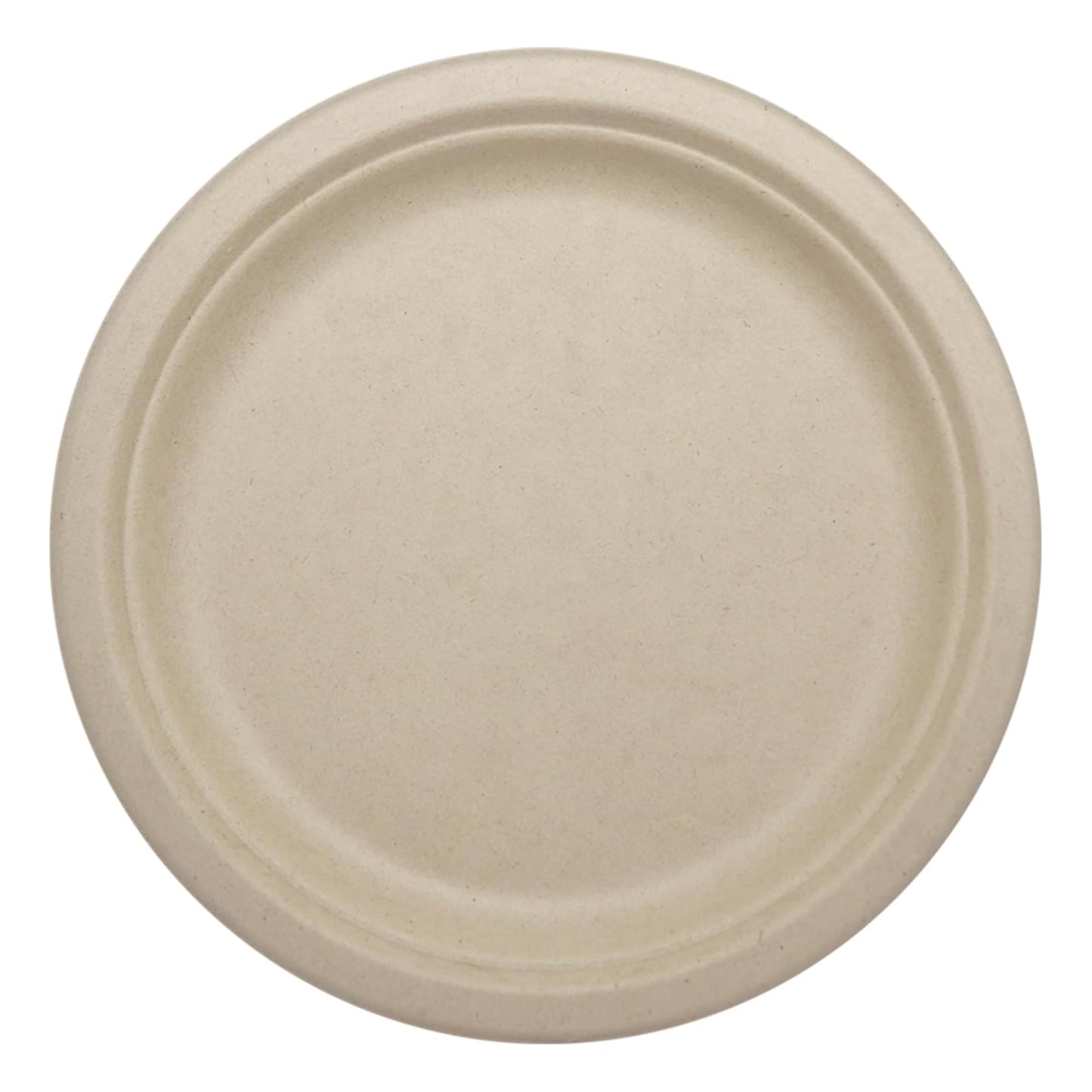 World Centric Compostable Round Paper Plates, 9" (Pack of 20), Made from Unbleached Plant Fiber, Sustainable, Heavy Duty, Grease Resistant, Microwave
