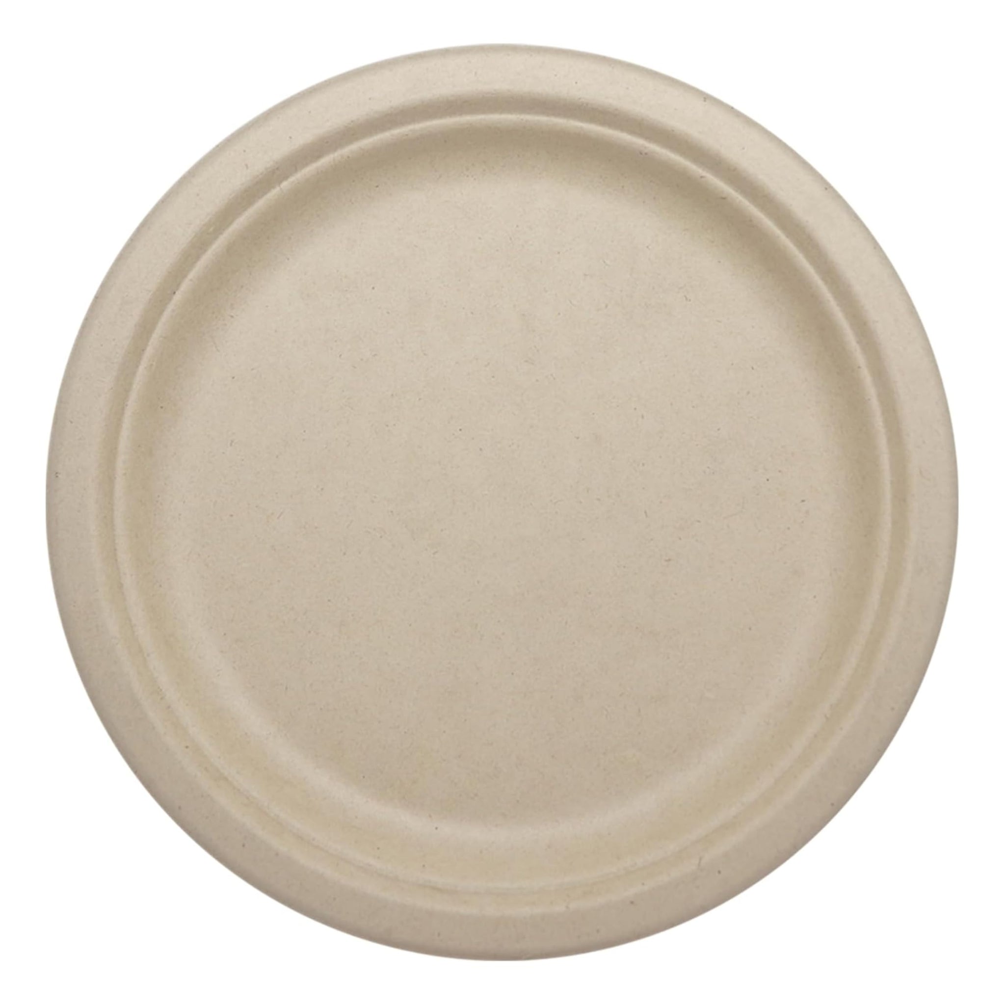World Centric Compostable Round Paper Plates, 9" (Pack of 20), Made from Unbleached Plant Fiber, Sustainable, Heavy Duty, Grease Resistant, Microwave