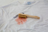 DadMode Laundry Stain Brush - Removes 25% More Stains - Beechwood Laundry Brush with Boar’s Hair Bristles - Ergonomic Handle for Clothes, Kids Messes
