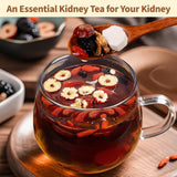 Kidney Tea Formula Ginseng Six Treasure Tea - Natural Chinese Traditional Herbal Ginseng Five Treasures Kidney Detox Cleanse Teabag For Men Women (60