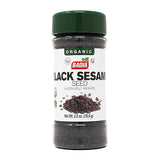 Badia Organic Black Sesame Seed 2.5 oz - Whole Black Sesame Seeds for Cooking, Baking & Garnishing - Rich, Nutty & Crunchy Flavor