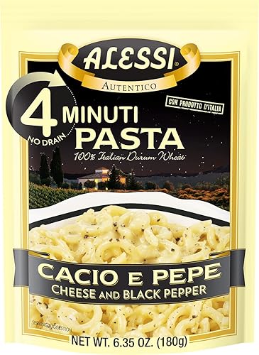 Alessi 4 Minute Pasta (Cheese & Black Pepper, 6.35 Ounce (Pack of 1))