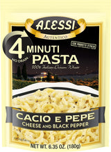 Alessi 4 Minute Pasta (Cheese & Black Pepper, 6.35 Ounce (Pack of 1))