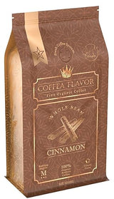 Cinnamon Flavored Whole Bean Coffee - 100% Arabica, Single Origin, Medium Roast, Naturally Sweetened, Warm and Spicy Flavor - by Coffea Flavor