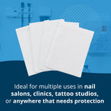 TIDI Single-Use Towel, White, 13" x 18" (Pack of 500) - Waffle Embossed - 3-Ply Tissue - Multi-Purpose Towels & Wipes - Dental, Tattoo & Medical