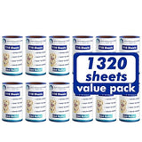 Lint Rollers for Pet Hair Extra Sticky, 1320 Sheets (12 Refills Mega Value Set), Portable Pet Lint Remover for Clothes, Furniture, Carpet, Dog & Cat