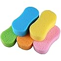 Car Wash Sponge, 3 Pack Extra Thick Large Colorful Cleaning Sponge Multi-Purpose for Bathroom Kitchen Bike Boat (Random 3-Color Mix)