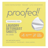 Proofed! Laundry Detergent Sheets, The Only 100% Plastic-Free Sheet, No PVA or PVOH, Hypoallergenic, Bio-Based Ingredients, Made in USA, Fragrance