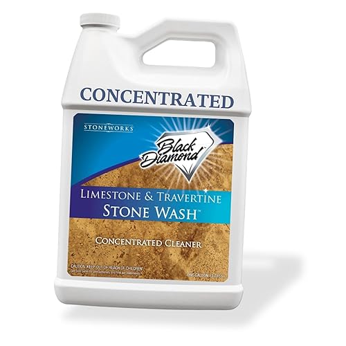 Black Diamond Stoneworks Natural Stone Cleaner - Limestone, Slate & Travertine Cleaner - Natural Stone Shower Cleaner for Marble - Concentrated PH