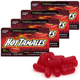 Hot Tamales Fierce Cinnamon Candy, 4 Pack - 4.25oz Each, Ideal for Candy Lovers and Fans of Hot Tamales, Perfect for Snacking, Sharing, Parties, or