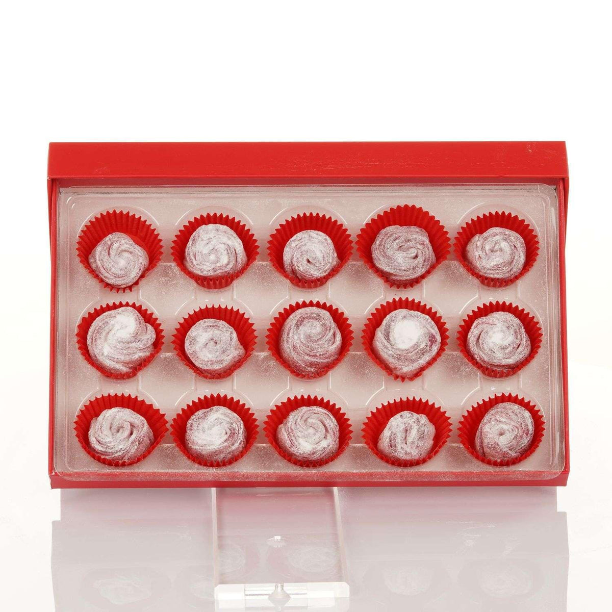 Lezzet, Handmade Rose Turkish Delight, Traditional Lokum, 15 Pieces, Premium Lokum with Real Rose Flavor with Gift Box, 9.87 oz (280gr)