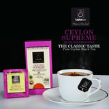 Ceylonzon Ceylon Supreme Flowery Broken Orange Pekoe Fannings Special Tea Classic Taste 25 Individually Foil-Wrapped Tea Bags 40g
