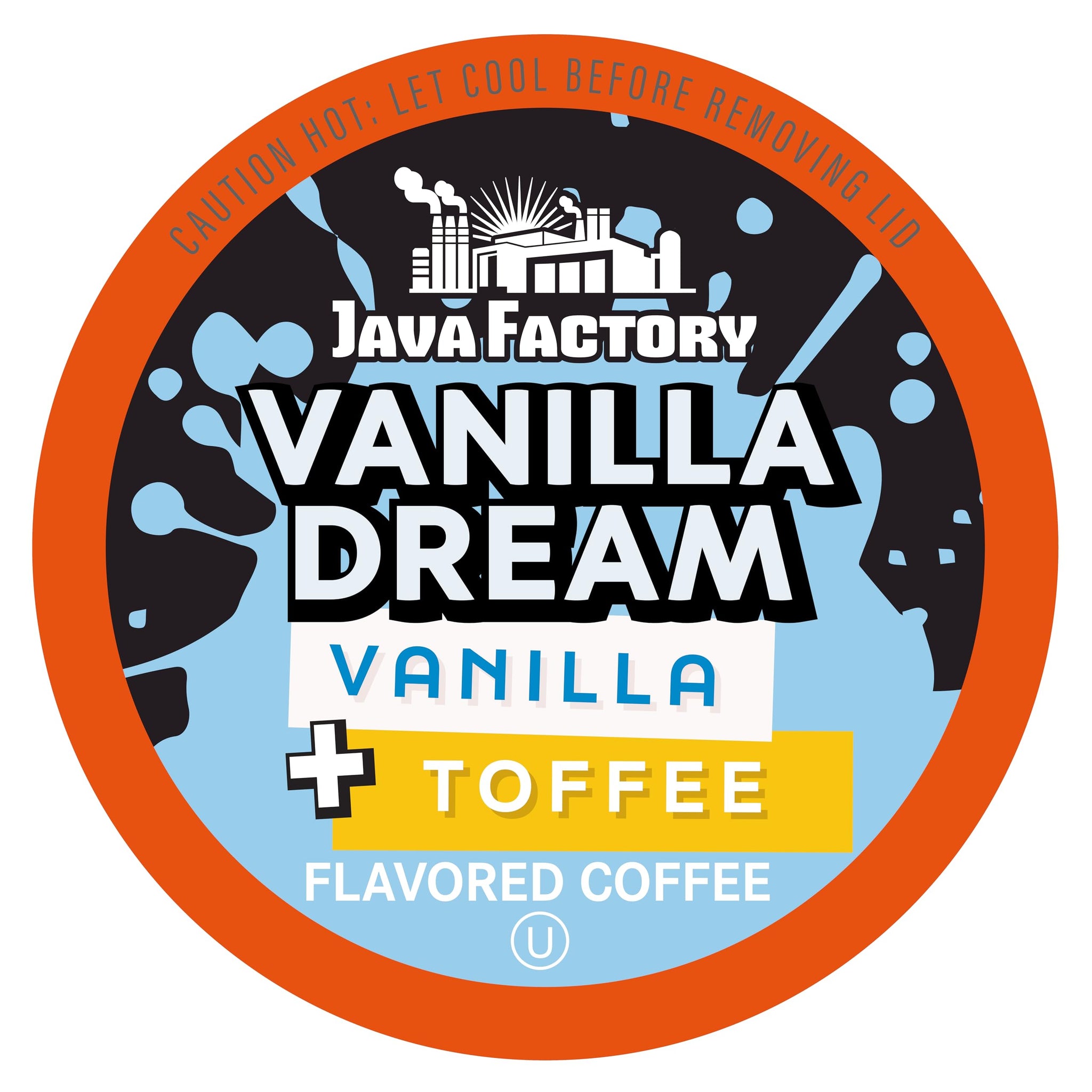 Java Factory Coffee Pods Vanilla Flavored Coffee Compatible with K Cup Brewers Including 2.0, Vanilla Dream, 40 Count