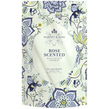 Harney & Sons Rose Scented Tea, 50 Count Bag of Sachets, Black Tea with Rose flavor and soft pink rosebuds.