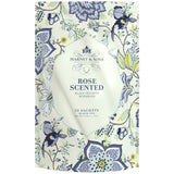 Harney & Sons Rose Scented Tea, 50 Count Bag of Sachets, Black Tea with Rose flavor and soft pink rosebuds.