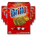 Brillo Steel Wool Soap Pads Lemon, 10 Count