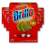 Brillo Steel Wool Soap Pads Lemon, 10 Count