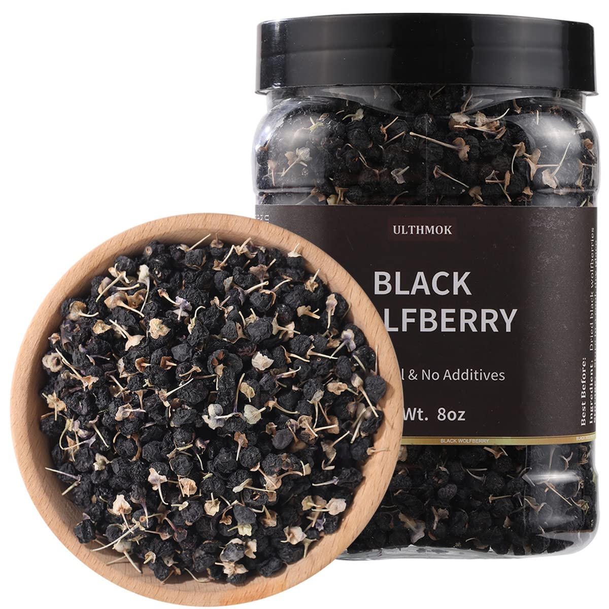 Premium Dried Black Goji Wolfberry tea-8Oz/227g,100% Natural ??? & No Additives Goji Berry.