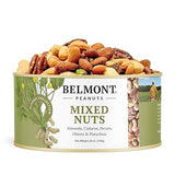 Belmont Peanuts Gourmet Sea-Salted Mixed Nuts, 18 oz (1 Pack) - Cashews, Almonds, Pecans, Filberts, Pistachios - Only 7 Simple Ingredients, No