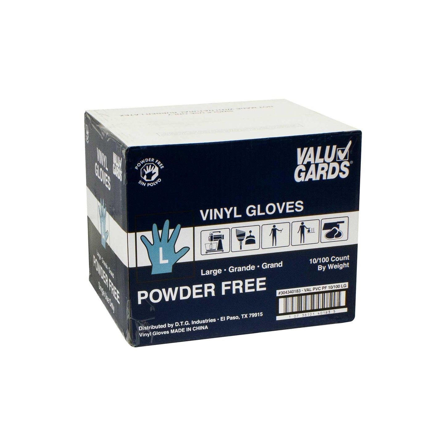 Handgards Eclipse Value Large PVC Glove - 100 per pack - 10 packs per case.