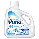 Purex Free & Clear for Sensitive Skin Liquid Laundry Detergent, 115 Loads, 150 OZ (Pack of 4)