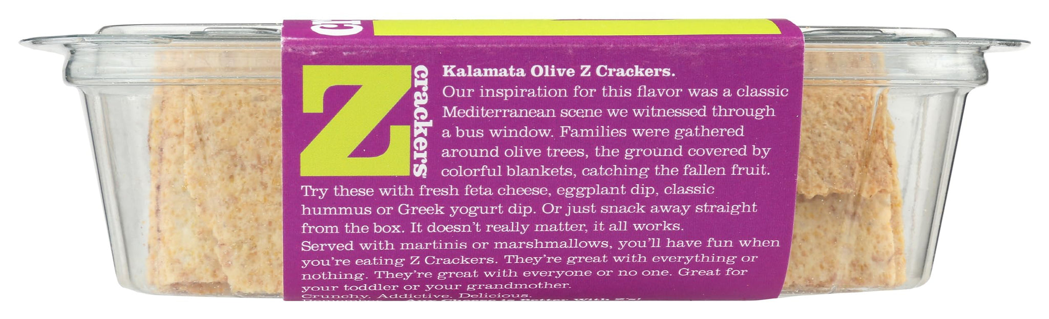 Z Crackers, Kalamata Olive, 8 oz