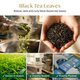 VAHDAM, Assam Exotic Black Tea Bags (100 Count) High Caffeine, Gluten Free, Full Bodied | Pyramid Tea Bags | Strong, Robust & Flavoury | Direct from