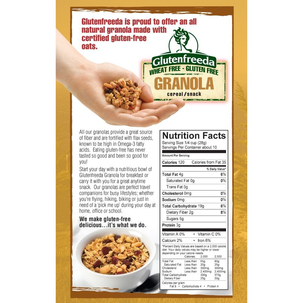 Glutenfreeda Foods Raisin Almond Honey Granola (4x10.5Oz)