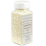 White Sprinkles Jimmies 3.17 oz, Sprinkles For Cake Decorating, Cake Sprinkles, Sprinkles For Baking, Ice Cream & More, The Hampton Candy Company