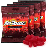 Hot Tamales Fierce Cinnamon Candy, 4 Pack - 5oz Each, Ideal for Cinnamon Candy Lovers and Fans of Hot Tamales, Perfect for Snacking, Sharing, Parties
