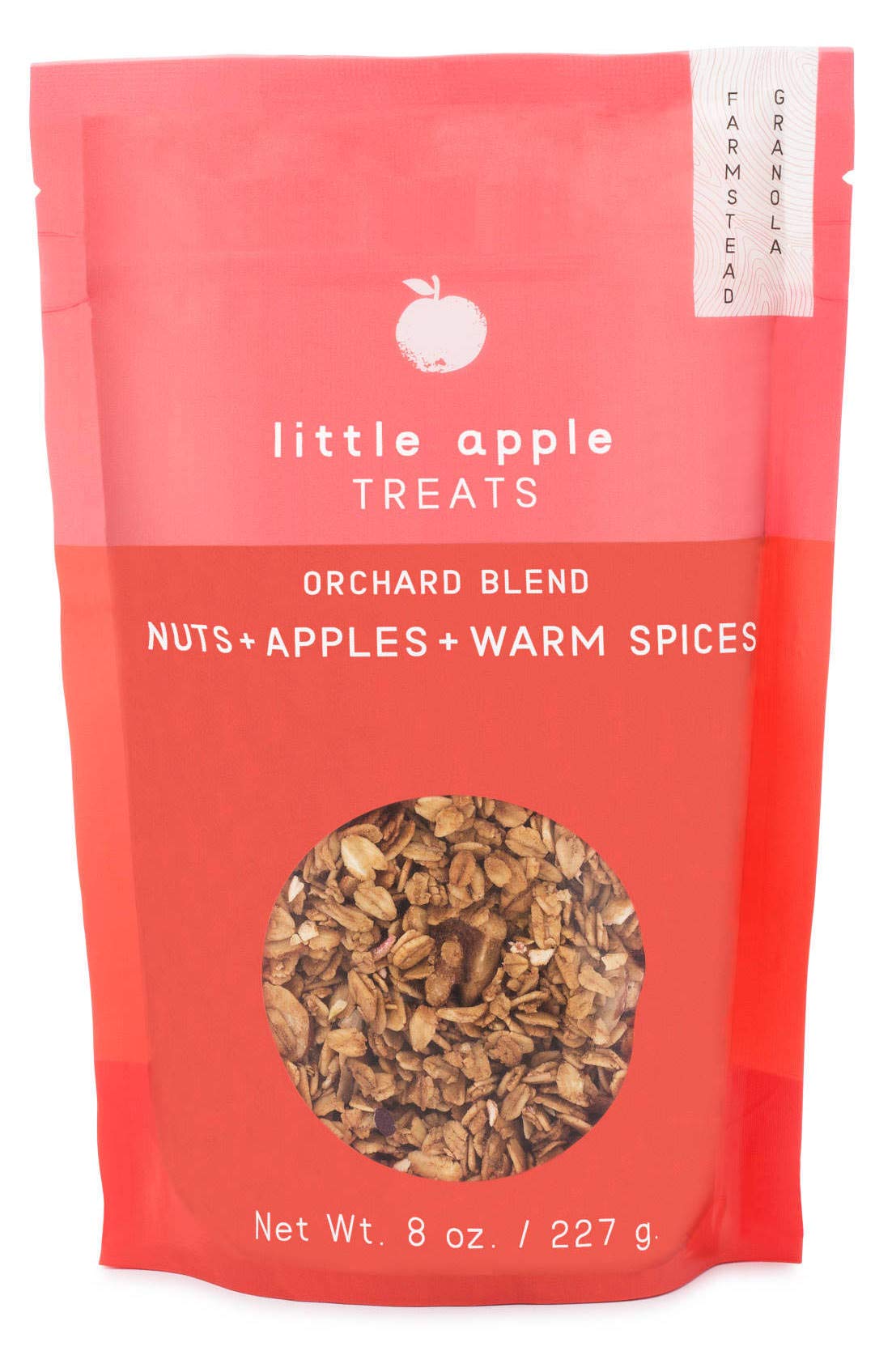 Little Apple Treats Organic Farm, All Natural Handcrafted Small Batch, American Made, Orchard Blend Farmstead Granola with Nuts+ Apples + Warm Spices