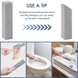 36 Pack Pumice Stone Toilet Bowl Cleaner with Handle Pumice Stone for Cleaning Toilets, Stove, Bathtubs, Grills, Swimming Pools, Sinks Pumice Stone
