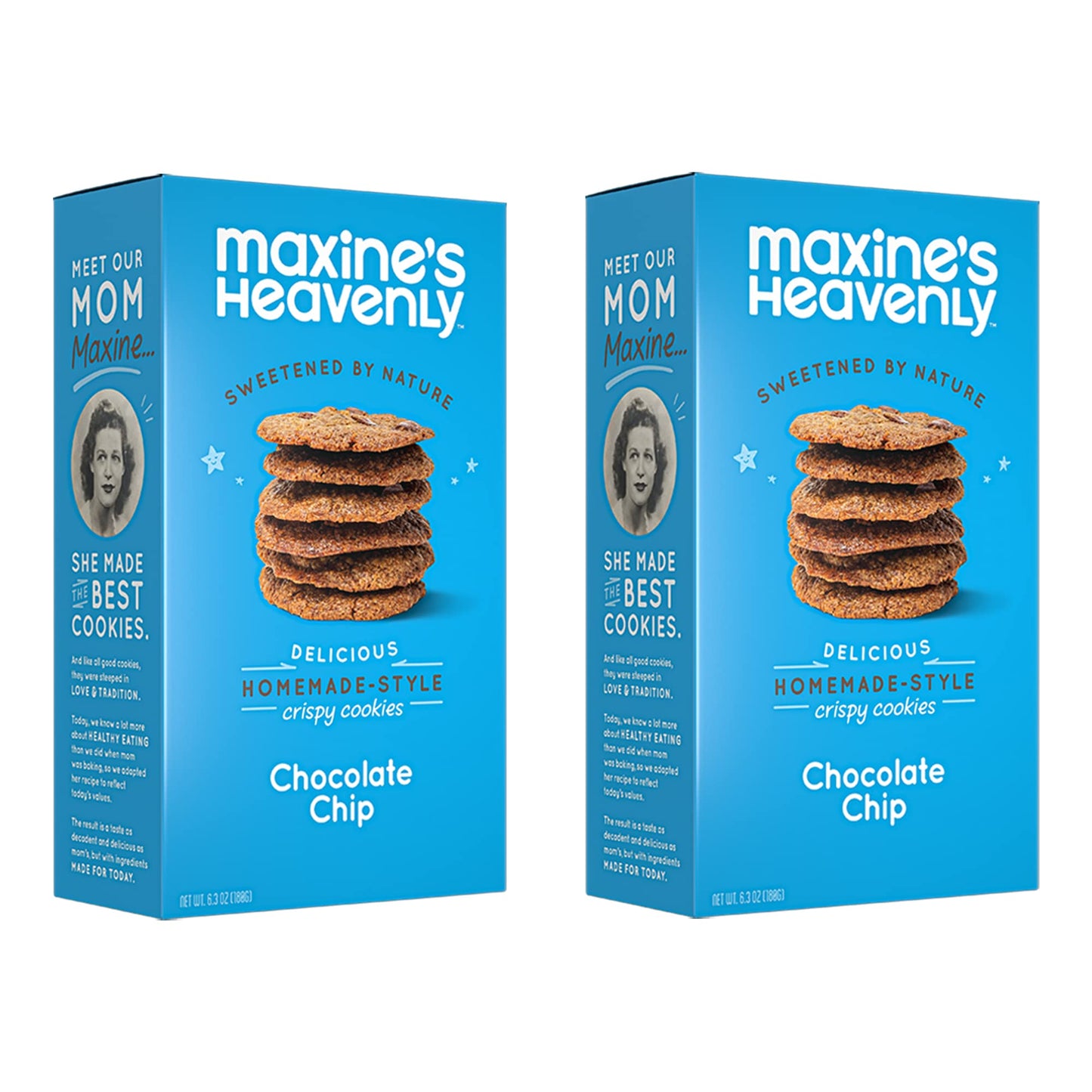 Maxine's Heavenly Crispy Chocolate Chip Cookies | Low Carb, Low Sugar, Vegan Snacks, Plant Based Snack, Kosher, Gluten Free Snack - Healthy Snacks | 2