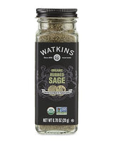 Watkins Gourmet Organic Spice Jar, Rubbed Sage, Non-GMO, Kosher, 0.7 Ounce Jar, 1-Pack