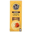 34 Degrees Crisps | Sesame Crisps | Thin, Light & Crunchy Crisps, Single Pack (4.5oz)