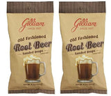 4 Set - Gilliam Old Fashioned Candy Flavored Sanded Root Beer Drops Pack of 2 (4.5 oz. Bag) (Root Beer)
