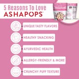 AshaPops Himalayan Pink Salt Flavored Popped Water Lily Seeds, 1 oz (Pack of 6) - Gluten-Free, Vegan, Paleo, Nut-Free, Corn-Free, Soy-Free, Non-GMO