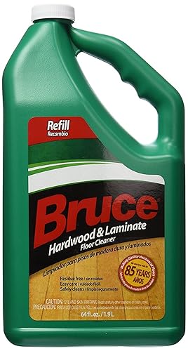 Bruce Hardwood and Laminate Floor Cleaner for All No-Wax Urethane Finished Floors Refill 64oz (Pack of 4)