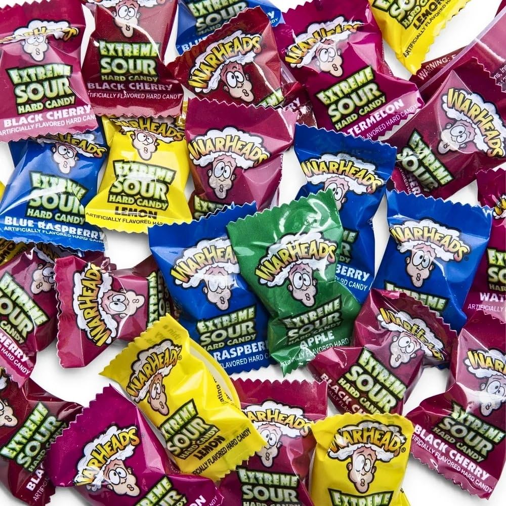 Warheads Mega Candy Super Tube - Assorted Flavors (1 Pc.) - Perfect for Birthday Parties, Halloween Treats, & More