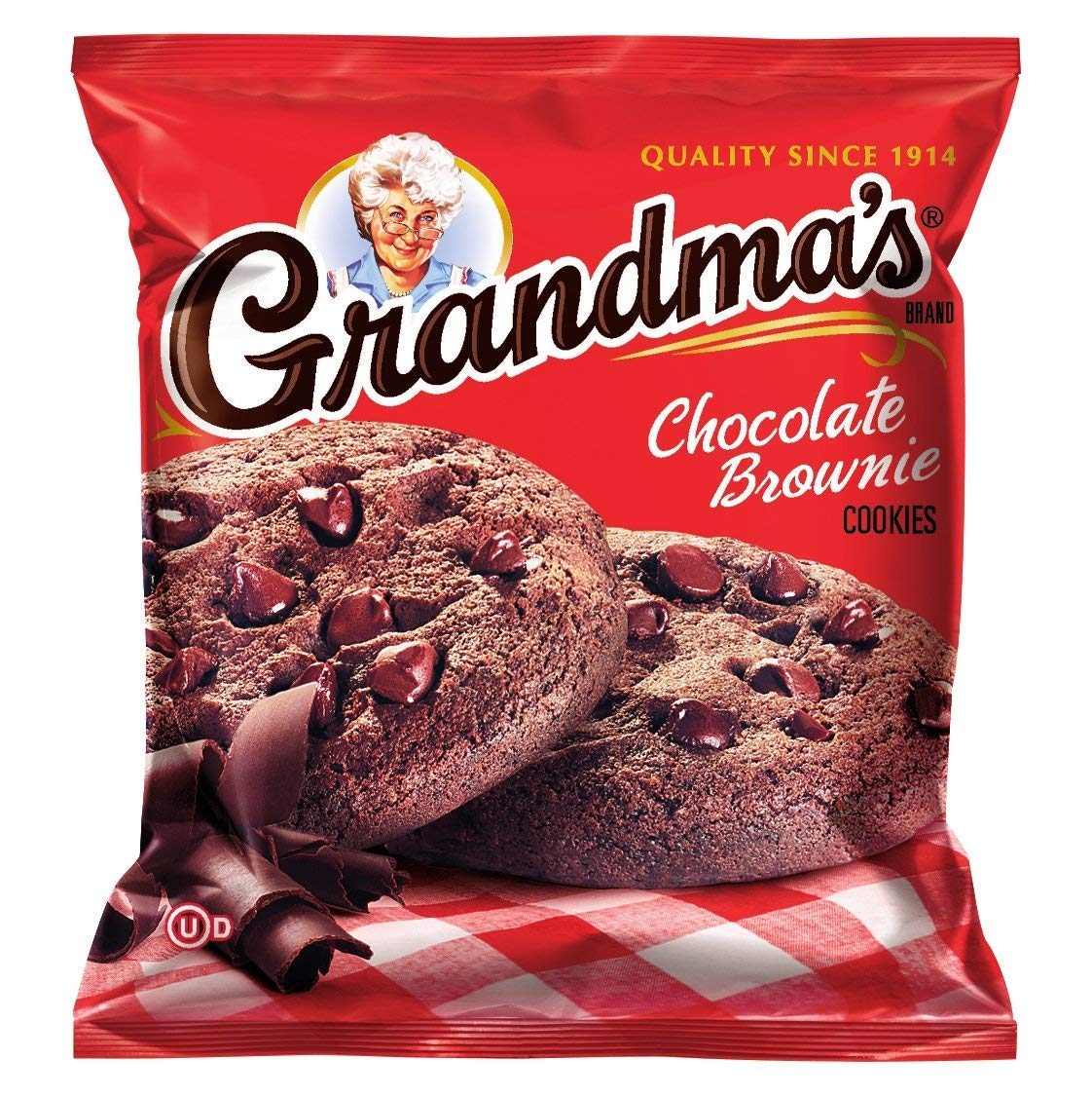 Grandma's Cookies Variety 2.5 Oz Packages Bundle of 15 Pack Includes : 5 x Chocolate Brownie, 5 x Chocolate Chip, 5 x Oatmeal Raisin (15 Count)
