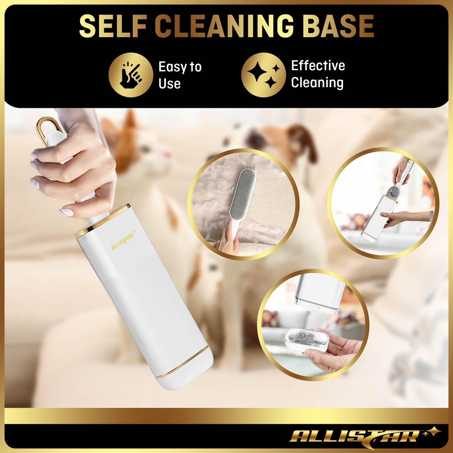 Lint Brush, Pet Hair Remover, Lint Remover for Clothes, Sofa, Carpets, Car Seats. Cat Hair Remover. Dog Hair Remover Laundry. Double-Sided. Reusable