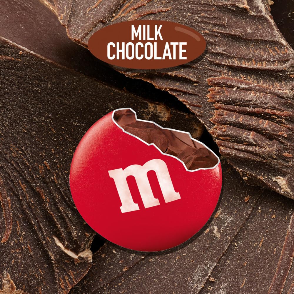 M&M’S Milk Chocolate Fun Size Filled Heart Valentine's Day Candy, 0.93oz, Pack of 12