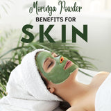 Nutrigins Moringa Powder - 1 lb - Organic Moringa Oleifera - 100% Raw and Pure Moringa Leaf Powder - Great for Drinks, Tea, Smoothies & Recipes