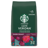Starbucks Ground Coffee, Dark Roast Hot or Iced Coffee, Caffè Verona, 28 oz