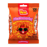 Vero PicaTamarind - Tamarind Flavor Chewy Gummy Treats Coated With Chili Powder & Sugar 100 Pieces (5.15 Oz) - Mexican Candy - Individually Wrapped