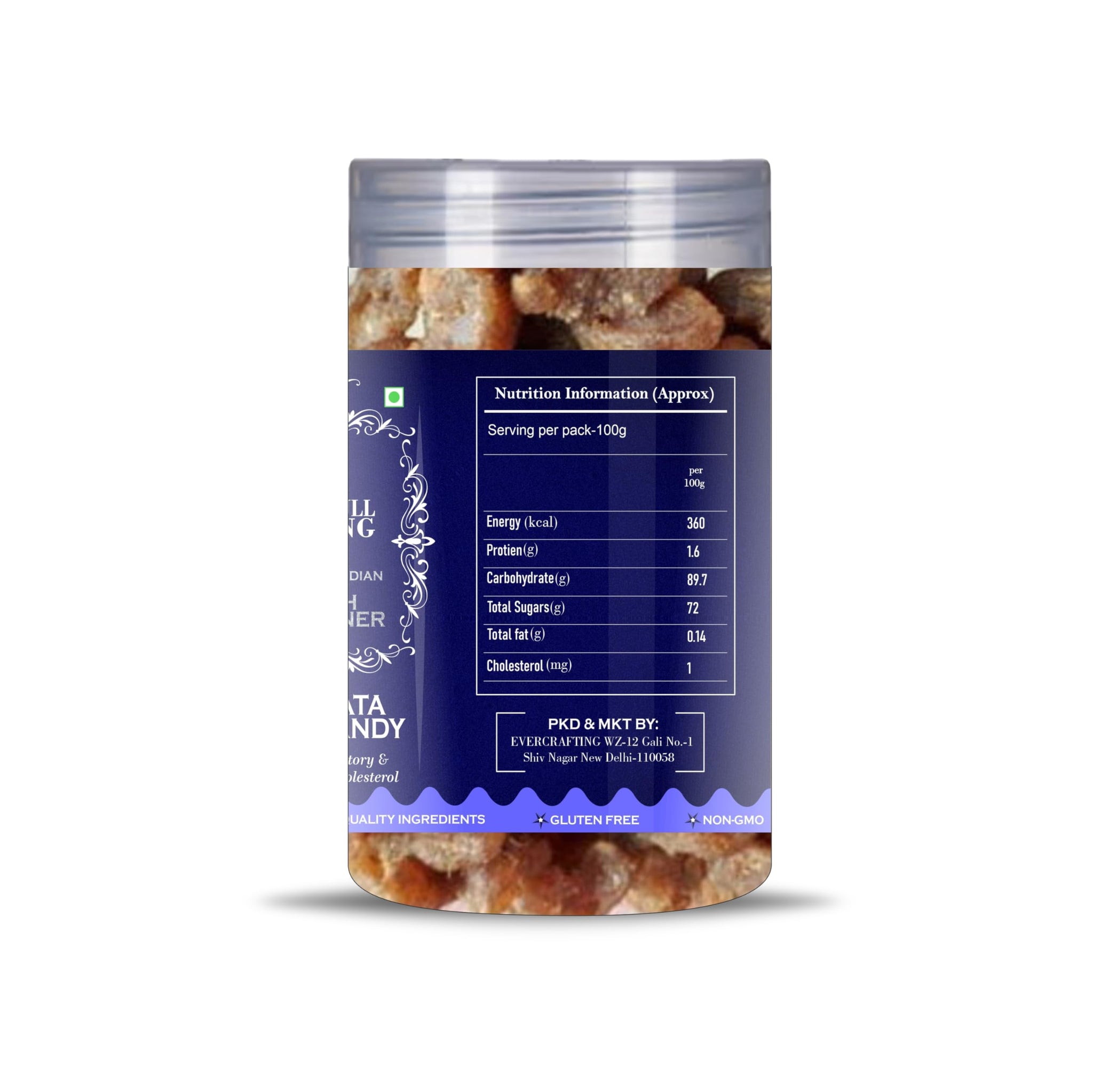 Blessfull Healing Chatpata Amla Candy 5 Oz(Ounce) Airtight Container With Spoon