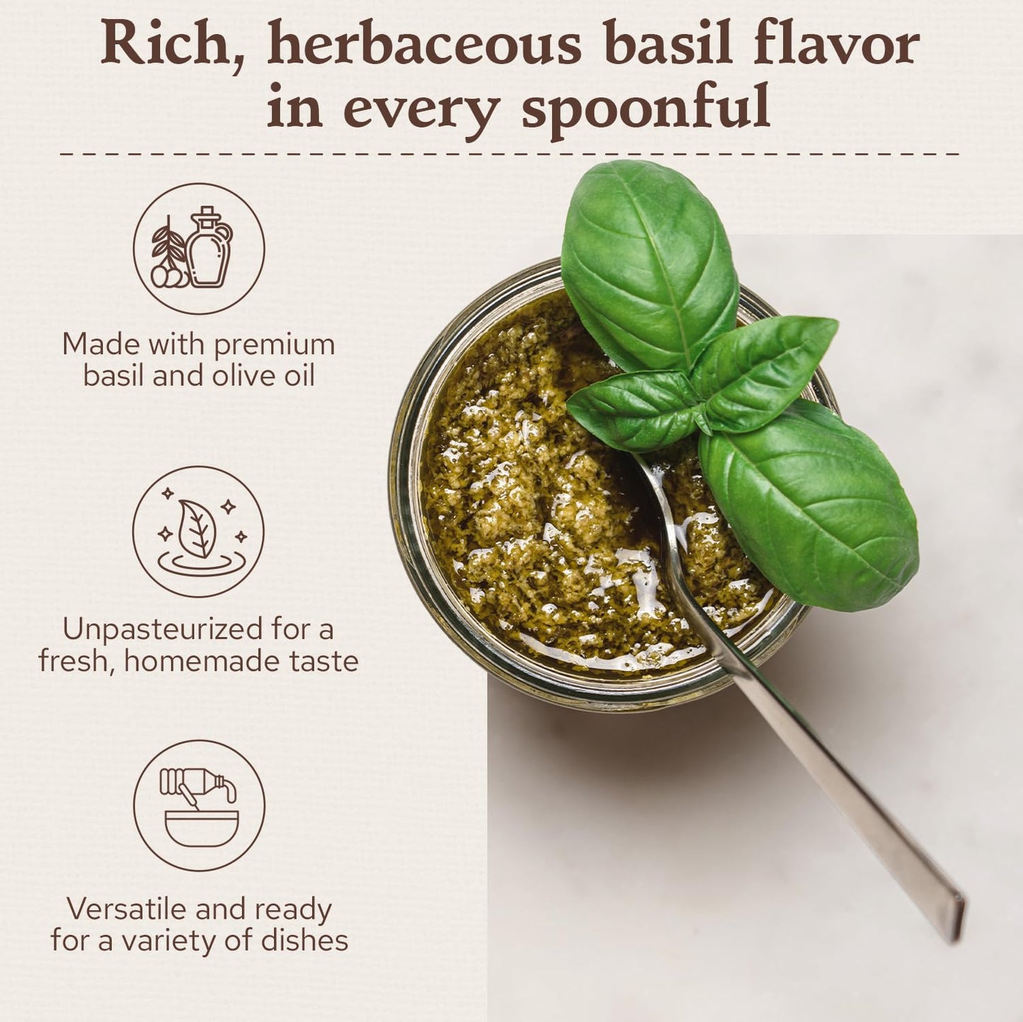 Rustichella D' Abruzzo Pesto Alla Genovese Sauce, 4.6 Fluid Ounce