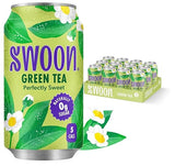 Swoon Perfectly Sweet Green Tea | Zero Sugar, Lightly Caffeinated & Refreshing | Keto, Paleo, Vegan, Non-GMO & Gluten-Free | Naturally Sweetened